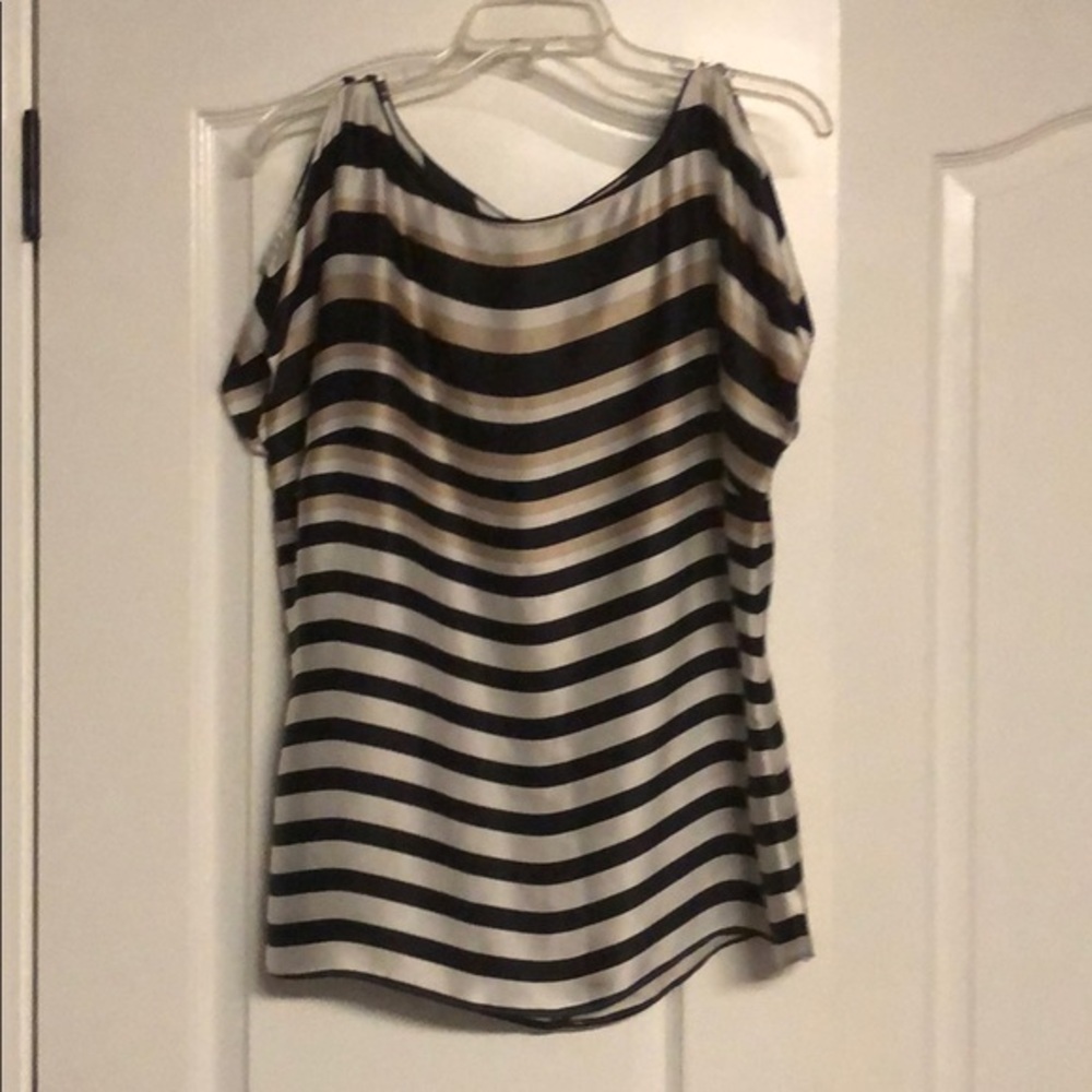 WHITE HOUSE BLACK MARKET‎ Spanish Steps Stripe Top